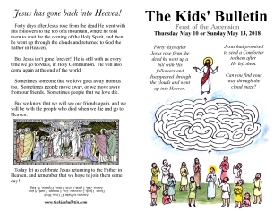 The Kids' Bulletin Ascension Sunday