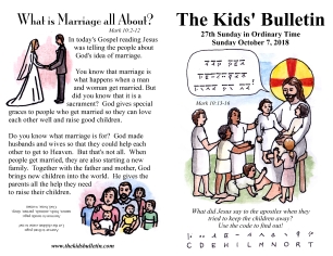 The Kids' Bulletin 27th Sunday