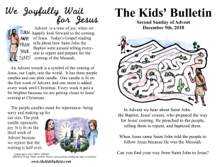 The Kids' Bulletin Advent 2