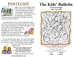 The Kids' Bulletin Pentecost