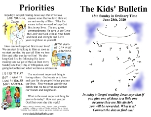 The Kids' Bulletin 13th Sunday